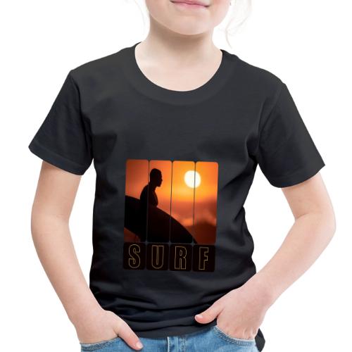 Surfing: Sunset Surf Panels - Toddler Premium T-Shirt
