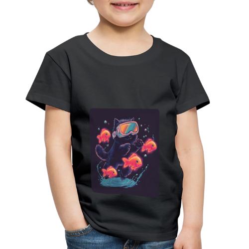 Cyber Cat Splash - Toddler Premium T-Shirt