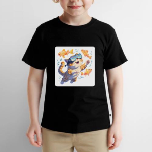 Cat: Neon Paws Adventure - Toddler Premium T-Shirt