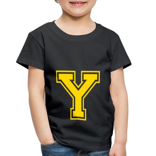 Letter Y – Capital Athletic Alphabet Monogram - Toddler Premium T-Shirt