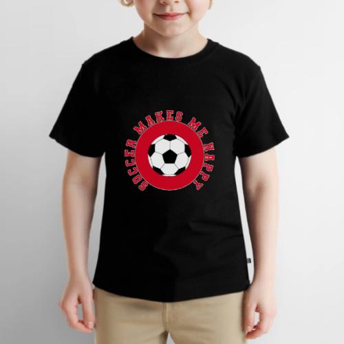Soccer Makes Me Happy – Football Joy Graphic - Toddler Premium T-Shirt