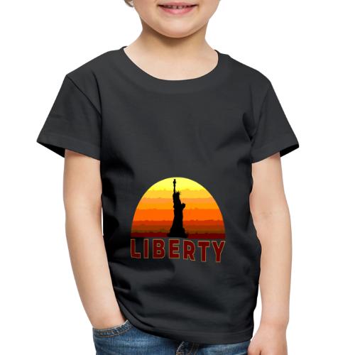 USA: Sunset Liberty Bold - Toddler Premium T-Shirt