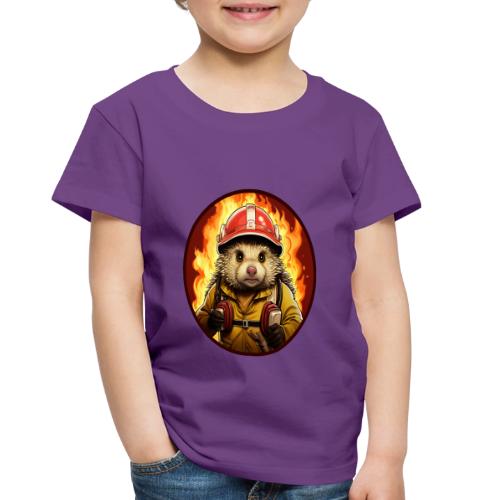 Hedgehog Firefighter - Toddler Premium T-Shirt