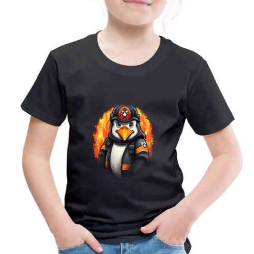 Firefighter penguin - Toddler Premium T-Shirt