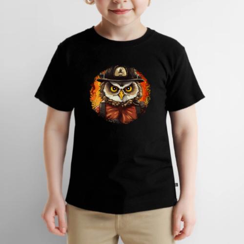 Owl Firefighter - Toddler Premium T-Shirt