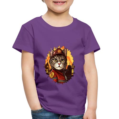 Firefighter cat - Toddler Premium T-Shirt