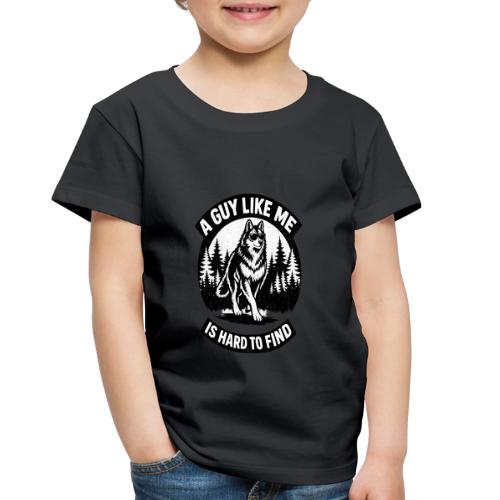 Funny Wolf Shirt – Hard to Find Retro Tee - Toddler Premium T-Shirt