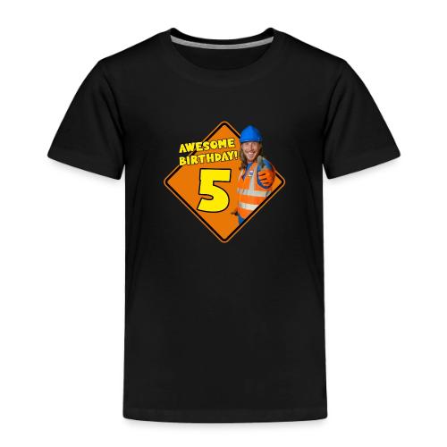 Handyman Hal Birthday Shirt - 5 Years Old - Toddler Premium T-Shirt