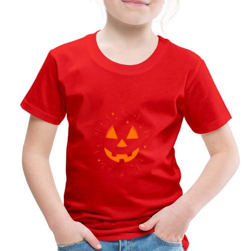 SKM Pumpkin Face & Stars, Orange - Toddler Premium T-Shirt