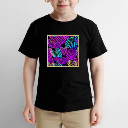 NeonLeaf Harmony Vibrant Pattern - Toddler Premium T-Shirt