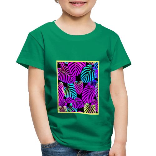 NeonLeaf Harmony Vibrant Pattern - Toddler Premium T-Shirt