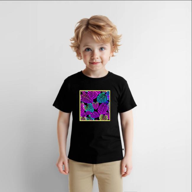 NeonLeaf Harmony Vibrant Pattern