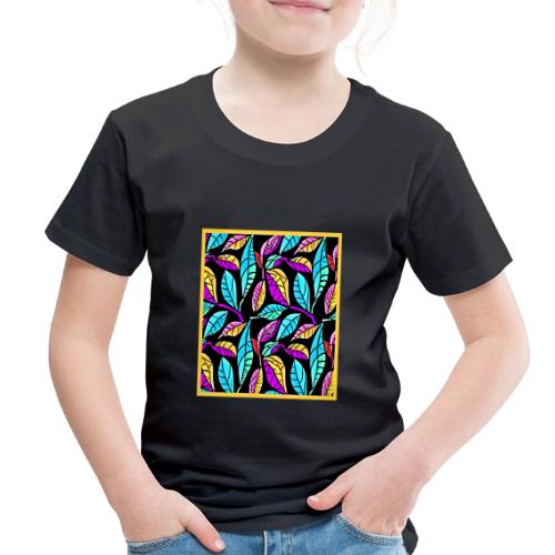 Chroma Leaf Luminance Neon Pattern - Toddler Premium T-Shirt