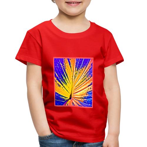 Vibrant Neon Leaf Pattern - Toddler Premium T-Shirt