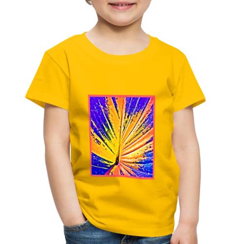 Vibrant Neon Leaf Pattern - Toddler Premium T-Shirt