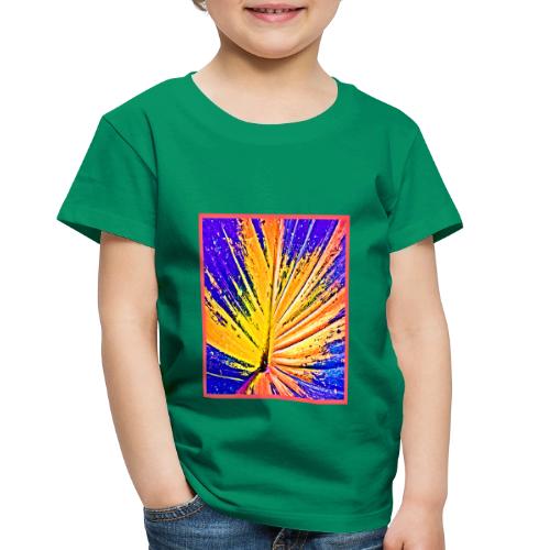 Vibrant Neon Leaf Pattern - Toddler Premium T-Shirt