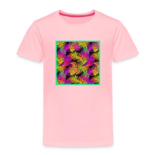 Chic Neon Leaf Lively Design - Toddler Premium T-Shirt