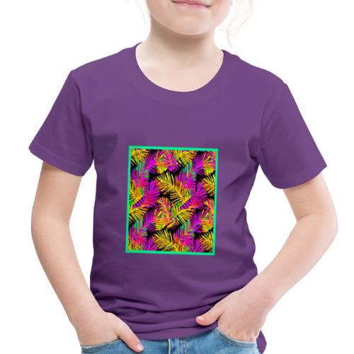 Chic Neon Leaf Lively Design - Toddler Premium T-Shirt