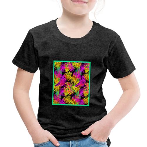 Chic Neon Leaf Lively Design - Toddler Premium T-Shirt