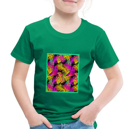 Chic Neon Leaf Lively Design - Toddler Premium T-Shirt