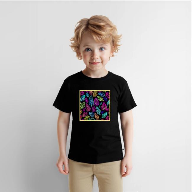 Luminous Foliage Tapestry: Neon Leaves Symphony