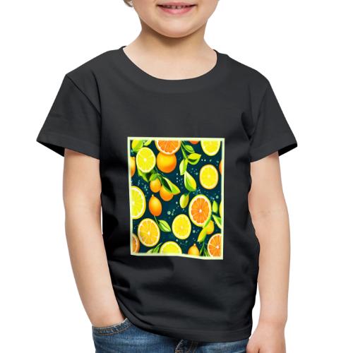 Citrus Kaleidoscope: A Vibrant Medley - Toddler Premium T-Shirt