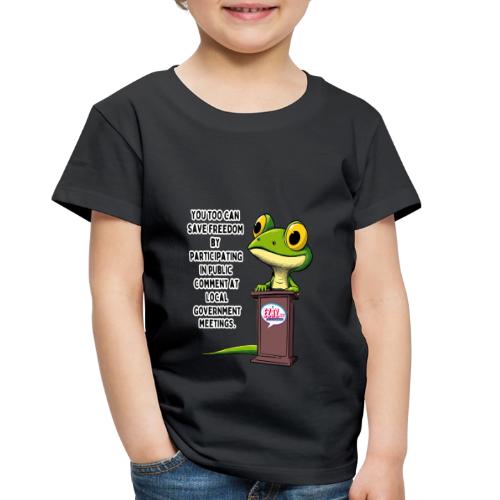 Public Comment Lizard Design - Toddler Premium T-Shirt