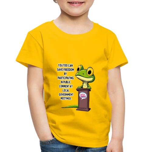 Public Comment Lizard Design - Toddler Premium T-Shirt