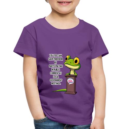 Public Comment Lizard Design - Toddler Premium T-Shirt