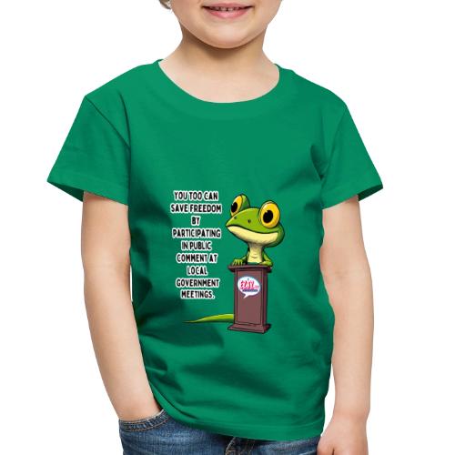 Public Comment Lizard Design - Toddler Premium T-Shirt