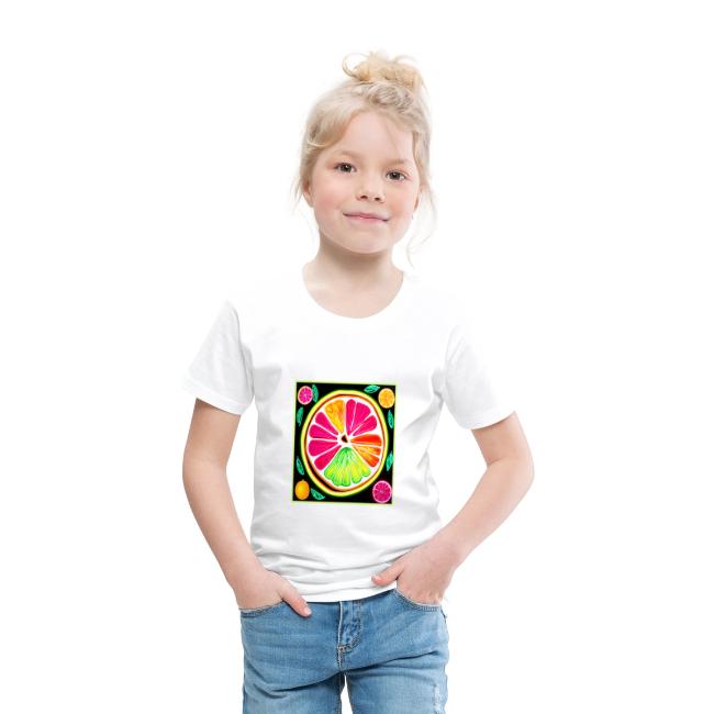 Neon Citrus Fruit Fiesta