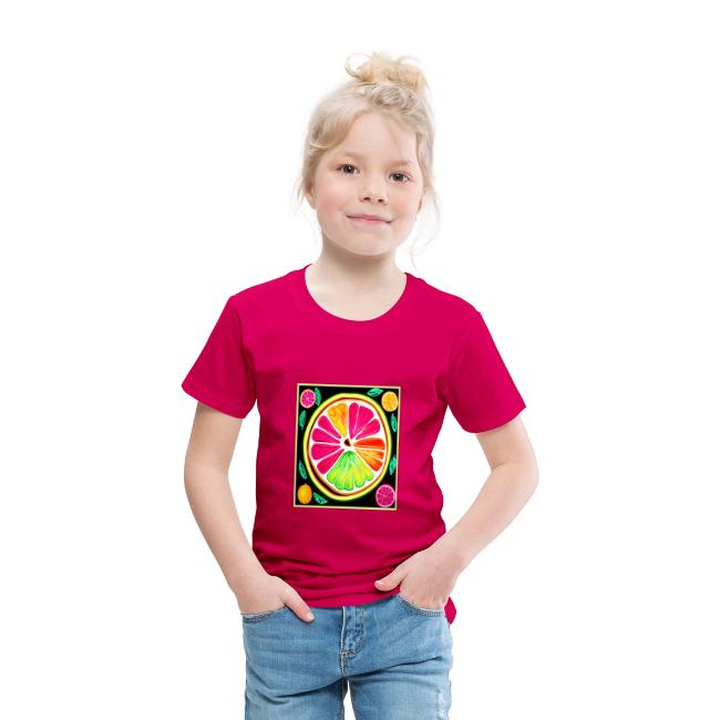 Neon Citrus Fruit Fiesta