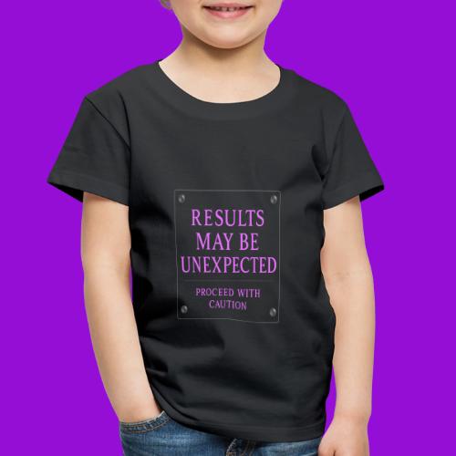 Results - Neon Purple - Toddler Premium T-Shirt