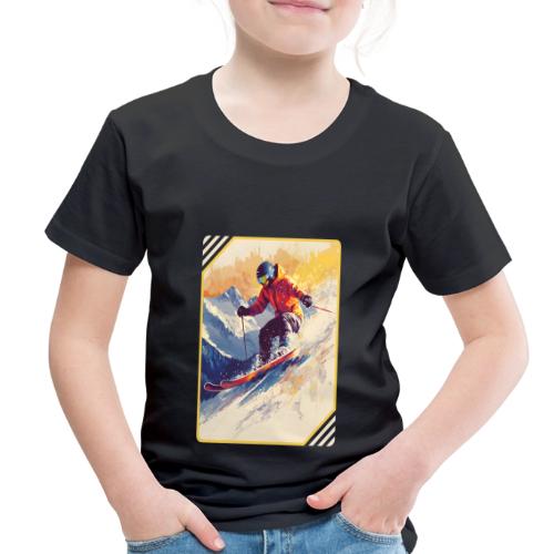 Skiing Through Snow Dreams - Toddler Premium T-Shirt