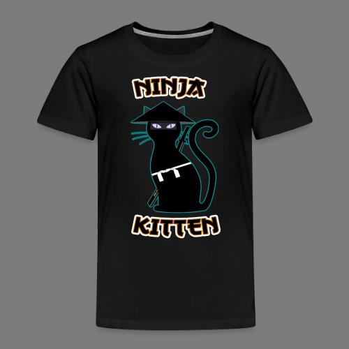 Ninja cat samurai kitten Assassin kitty Meow - Toddler Premium T-Shirt