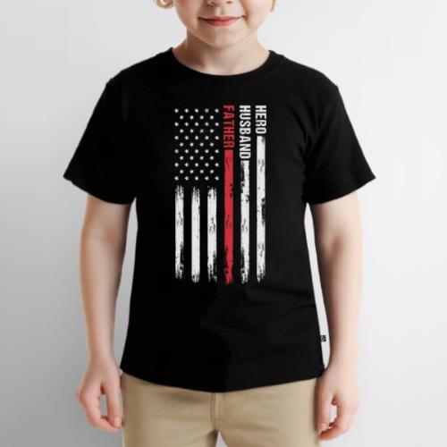 American Best Dad Hero Husband Father - Toddler Premium T-Shirt