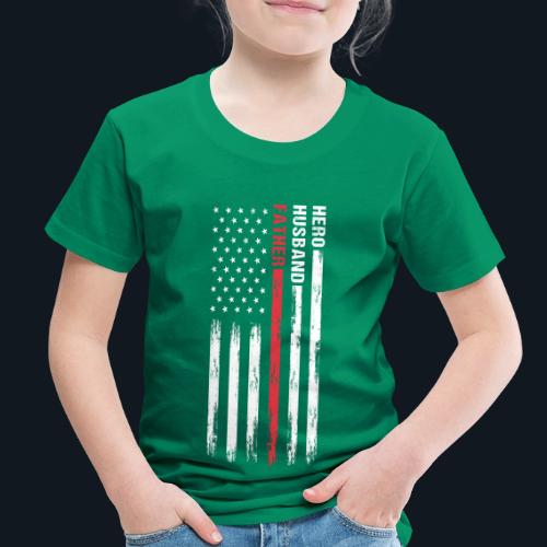 American Best Dad Hero Husband Father - Toddler Premium T-Shirt