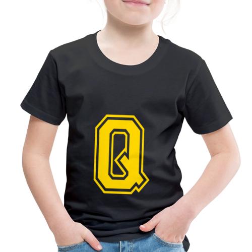 Letter Q – Capital Athletic Alphabet Monogram - Toddler Premium T-Shirt