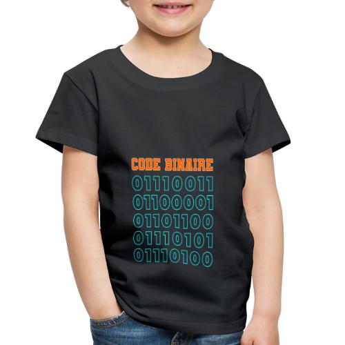 Hi in binary code - Toddler Premium T-Shirt