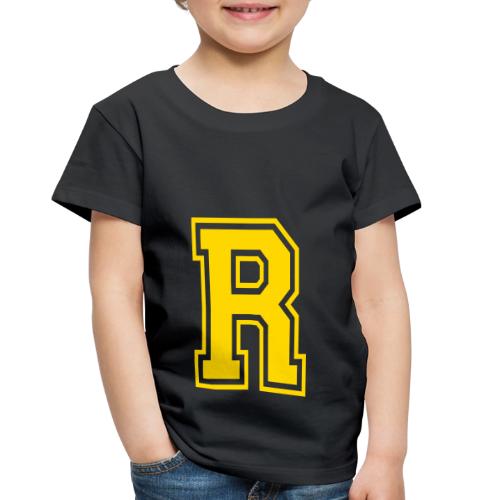 Letter R – Capital Athletic Alphabet Monogram - Toddler Premium T-Shirt