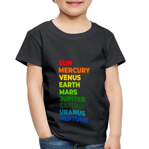 Color the solar system - Toddler Premium T-Shirt