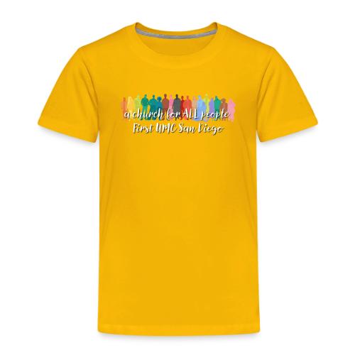 a church for all people - with colorful graphic - Toddler Premium T-Shirt