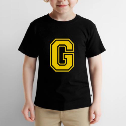 Letter G – Capital Athletic Alphabet Monogram - Toddler Premium T-Shirt