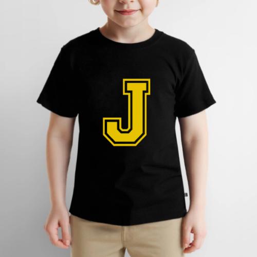 Letter J – Capital Athletic Alphabet Monogram - Toddler Premium T-Shirt