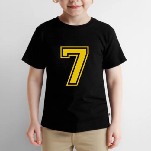Number 7 in a classic athletic collegiate font - Toddler Premium T-Shirt