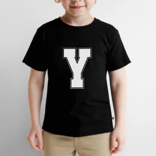White Letter Y – Varsity Alphabet Monogram - Toddler Premium T-Shirt