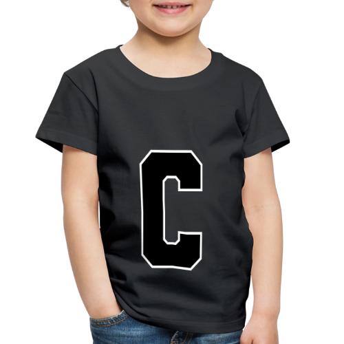 Varsity Letter C Collegiate Monogram - Toddler Premium T-Shirt