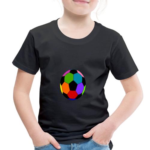 Multi-colored soccer ball - Toddler Premium T-Shirt