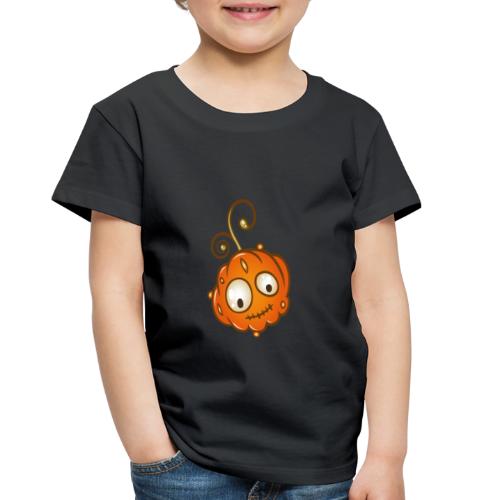 Pumpkin with Twisted Eyes Halloween Fun - Toddler Premium T-Shirt