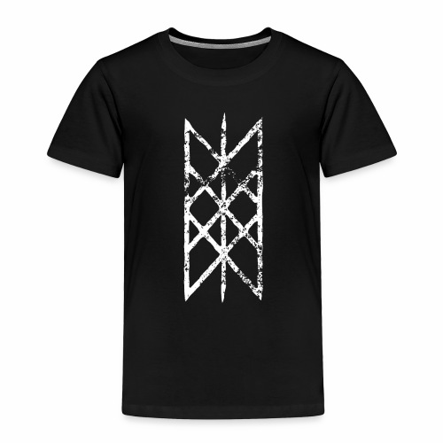Net of Wyrd grid Skulds web Bindrune symbol - Toddler Premium T-Shirt